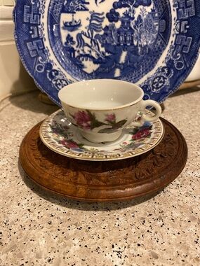 Vintage Floral Teacup & RICHARD JAPAN Saucer